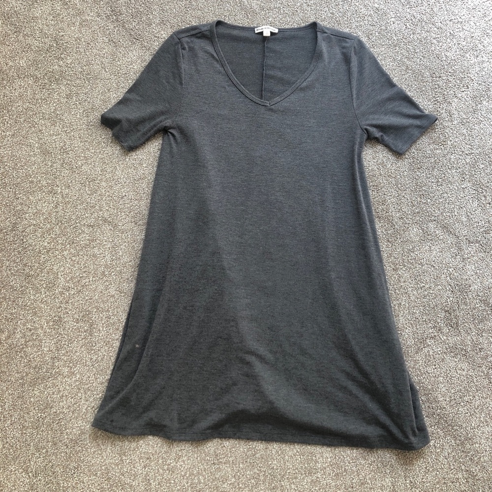Grey shirt dress